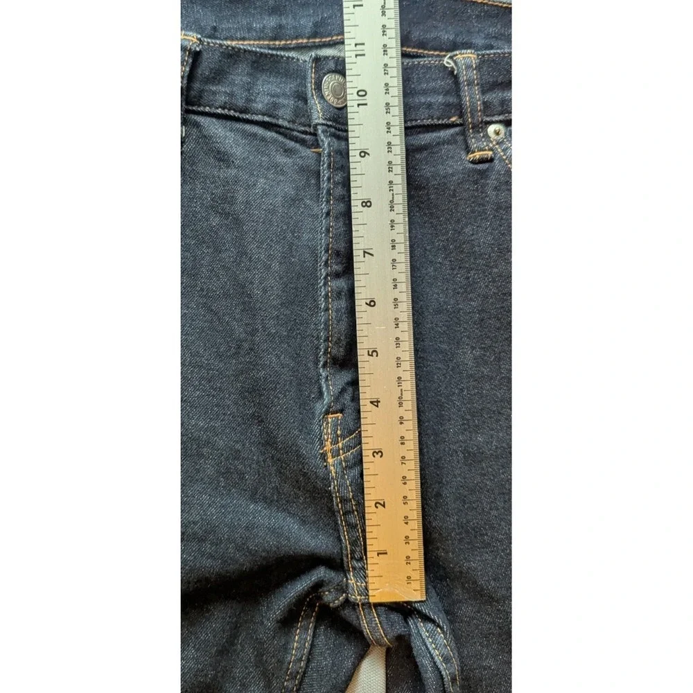 H&M &Denim Slim Jeans Mens 38x32 Blue dark Wash Stretch Tapered Denim Pants
